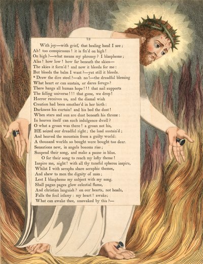 William Blake illustration to Night Thoughts (Plate 73) by William Blake